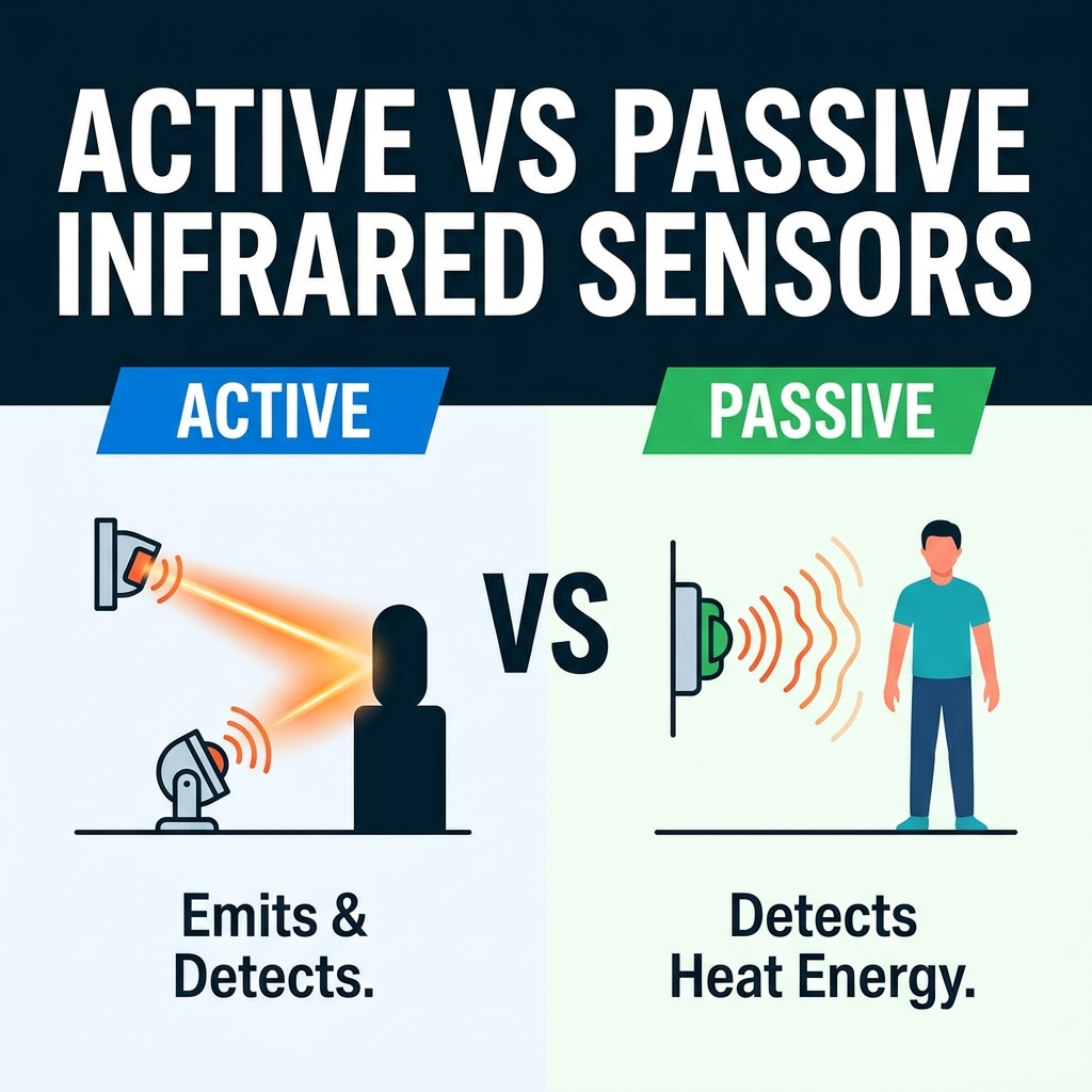 Aktiver vs. passiver Infrarotsensor erkl&auml;rt